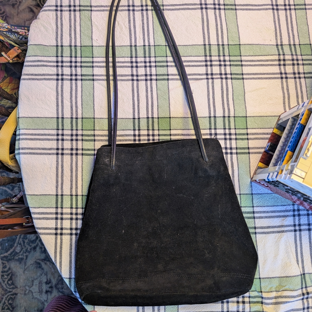 Elegant Black Suede Women's Bag